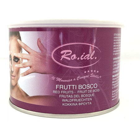 Roial Vaso Cera Depilatoria Frutti Di Bosco 400ml.