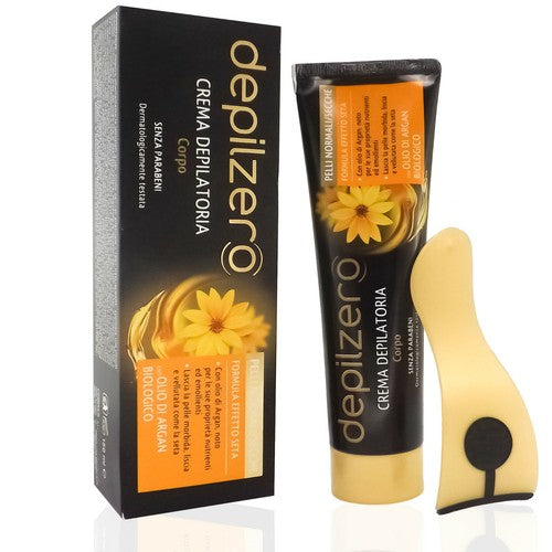 DEPILZERO CREMA DEPILATORIA CORPO ALL' OLIO DI ARGAN CON SPATOLA 150ML 37004